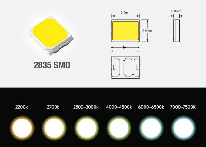 5VDC Dual Color Temperature ( CCT ) 2835 SMD LED Tape lights 120pcs/Meter 600led/roll High CRI80 CRI90