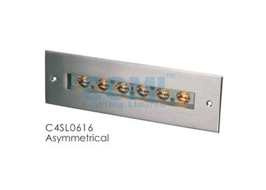 C4SL0616 C4SL0618 6 * 2 W Asymmetrical LED Underwater Linear Lighting with Mounting Sleeve , Recessed LED Pool Lights