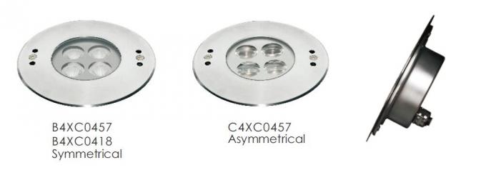 C4XC0457 C4XC0418 4 * 2 W Wall Recessed LED Underwater Pool Lights 316 Stainless Steel Housing IP68 Waterproof 5