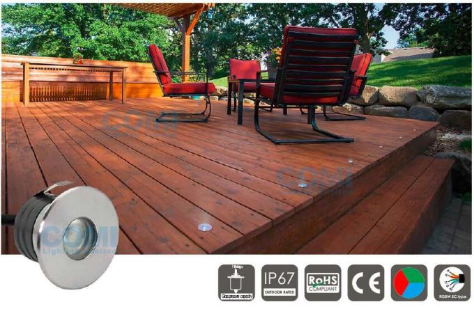 C2XAR0157 C2XAR0118 Recessed LED Inground Garden Lights with Clips ,  Waterproof Underground LED Wooden Flool Lights 0