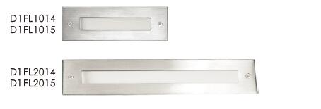 Soft Beam Recessed LED Outdoor Step Lights, Frosted Lens Linear Recessed LED Stair Lights , 1