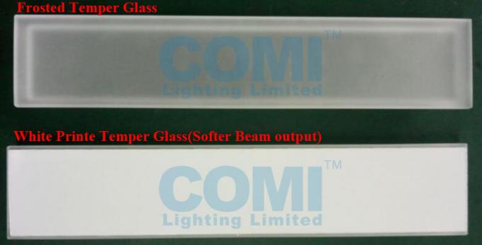 24V low voltage or 110~240VAC Linear Stair Outdoor Lighting White Print Glass Soft Beam 195mm 4
