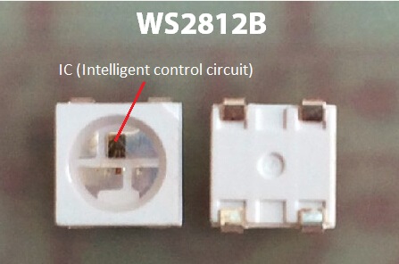 5VDC WS2812B Digital LED Strip Lights Addressable 30 pixels / M and 30 LEDs / M 2