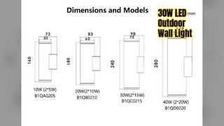 30W LED Wall Light Outdoor Architectural Illumination