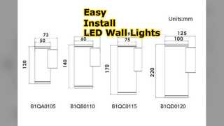 10W LED Wall Lights Easy Install