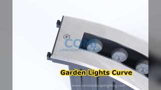 Curved LED Inground Lights For Gardens