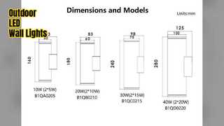 Outdoor LED Wall Lights IP65 Dual Up Down