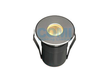 Mini Type 1 * 5W COB LED Inground Light Round Front Ring Install by Mounting Sleeve