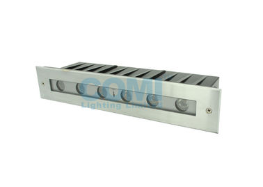 6 * 2W Decorative Recessed Mount Linear Step Light , LED Stair Lights CE / RoHs Approved