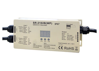 RGBW 4 Channels DMX512 Decoder Output Outdoor Rating IP67 Waterproof Max 720W