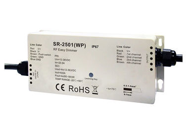 RGBW 4CH Waterproof RF LED Dimmer For Outdoor Envirenment with Multiple Zones Function