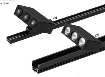 Lens Type Or Reflector Type Mini LED Linear Lighting With 3 LEDs In 1 Track Head