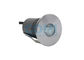 Mini Type 1 * 5W COB LED Inground Light Round Front Ring Install by Mounting Sleeve
