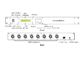 8 DMX512 Output Channels Artnet - to - DMX Converter Ethernet Control System