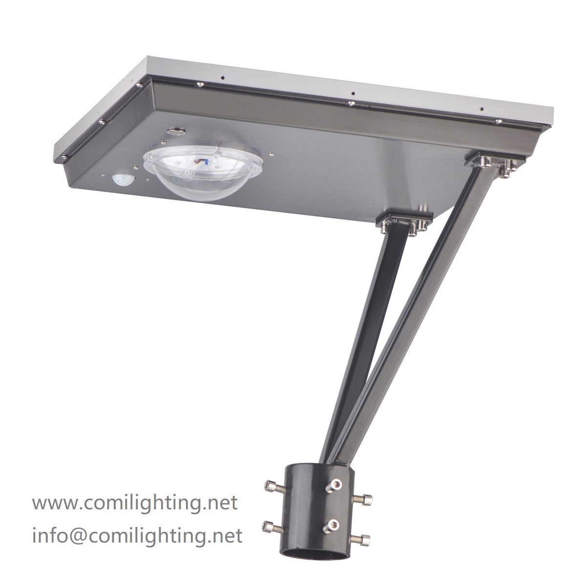 Post Light Sensor 150LM/W 7500lm 50Watt Solar Led Post Light PIR Sensor
