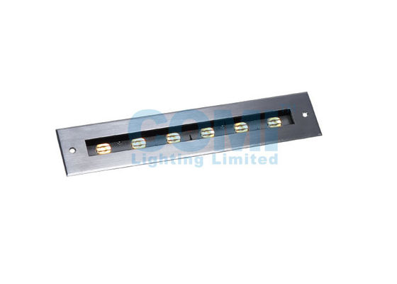 Recessed Led Linear Step Light 6 * 2W Decorative Recessed Mount Linear Step Light , LED Stair Lights ...