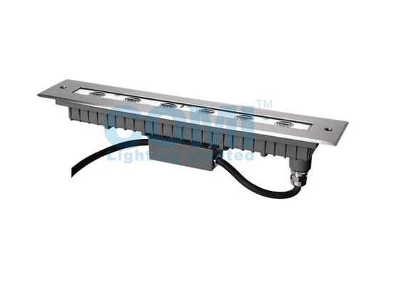 Recessed Led Linear Step Light 6 * 2W Decorative Recessed Mount Linear Step Light , LED Stair Lights ...