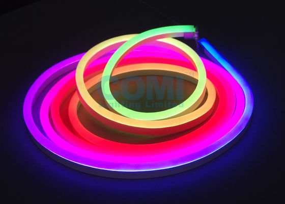 Multicolor Led Neon 24V Multi RGB Color Neon LED Strip Lights Waterproof For Contour ...