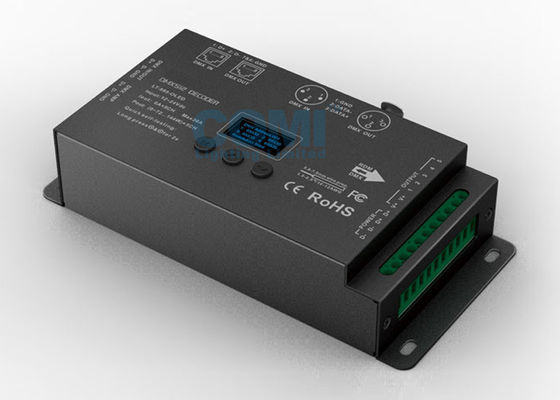 6A * 5 Channels Led Dmx Decoder For Led Lights 16bit / 8bit Resolution ...