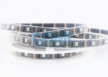 IP67 Weatherproof Black FPC Digital LED Strip Lights Multi Color 32LEDs & 32pixels / m