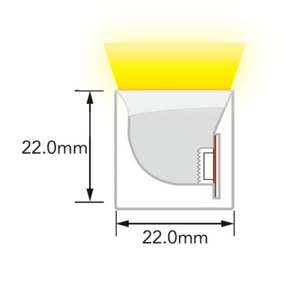 SPI Pixel Programmable Silicone Neon LED Flex | IP68 Waterproof