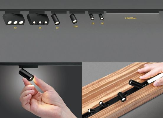 Lens Type Or Reflector Type Mini LED Linear Lighting With 3 LEDs In 1 ...